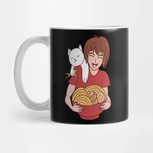 Cat Ramen and Anime Mug